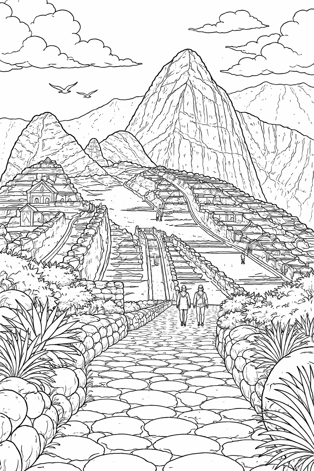 Perú para Colorear – 75 Ilustraciones de Monumentos y Paisajes
