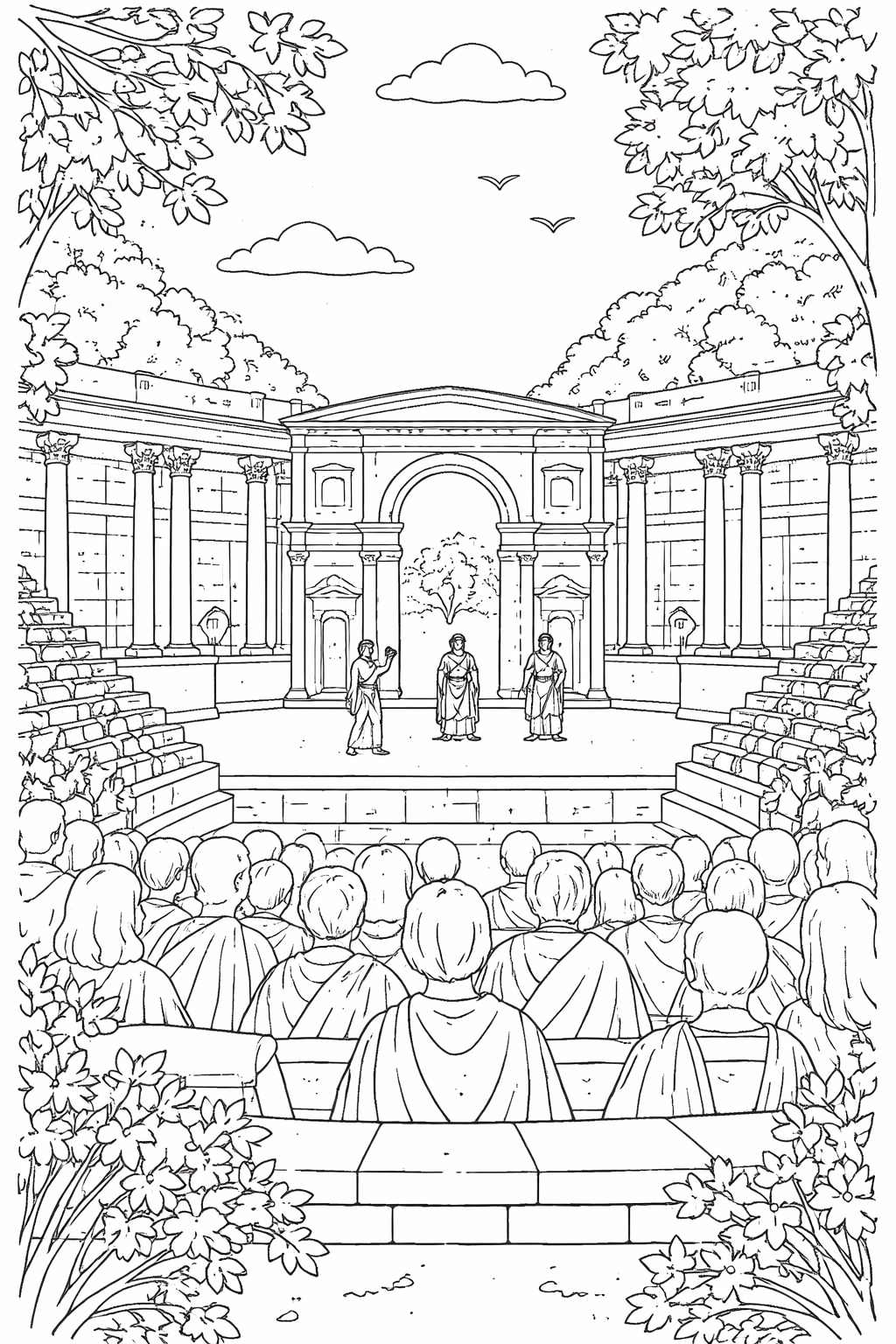 Italia y su Historia para Colorear – 75 Ilustraciones de Monumentos