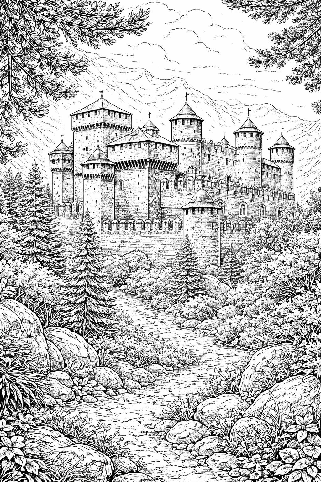 El Mundo para Colorear – 75 Ilustraciones de Monumentos y Paisajes