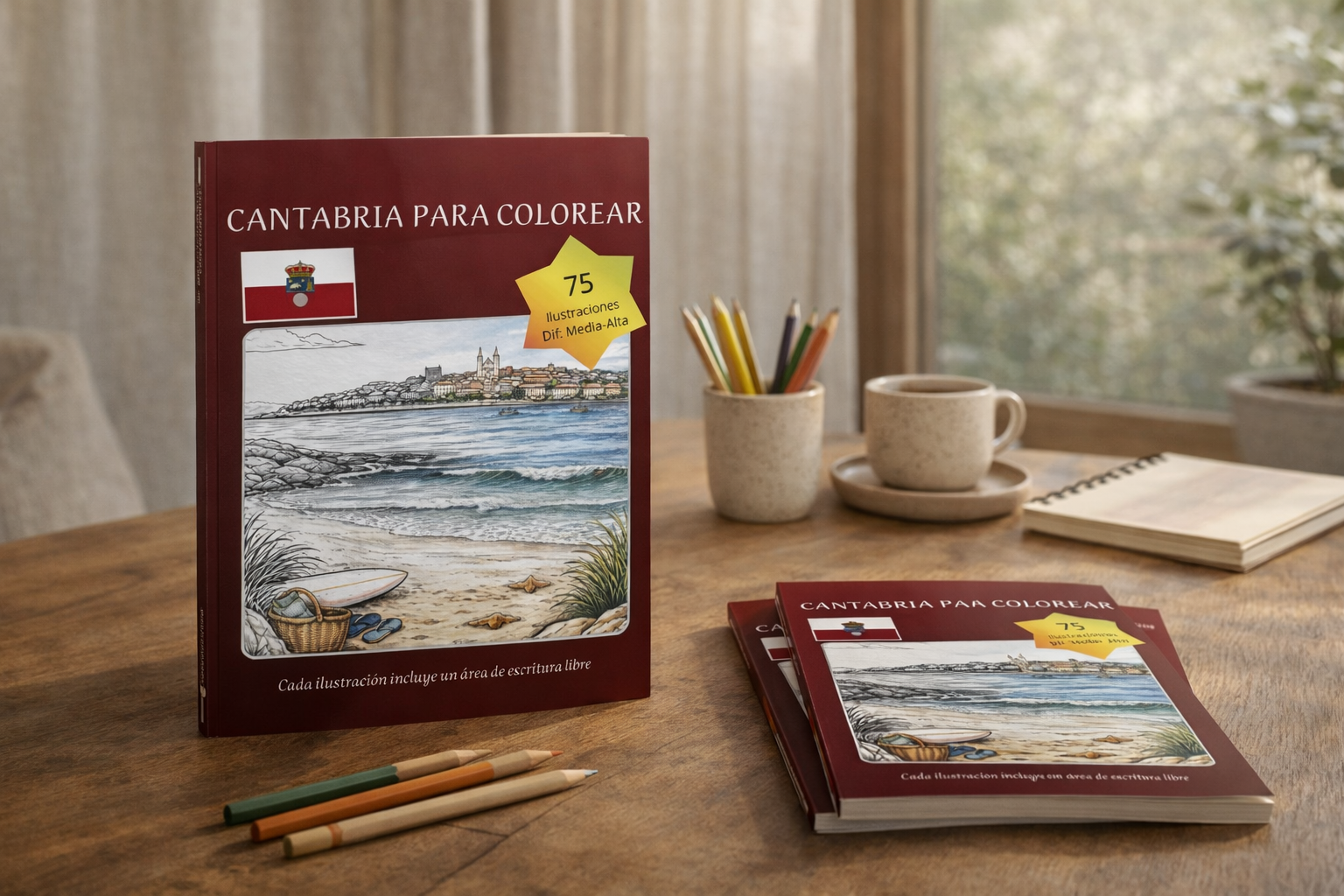 Cantabria para Colorear – 75 Ilustraciones de Monumentos y Paisajes