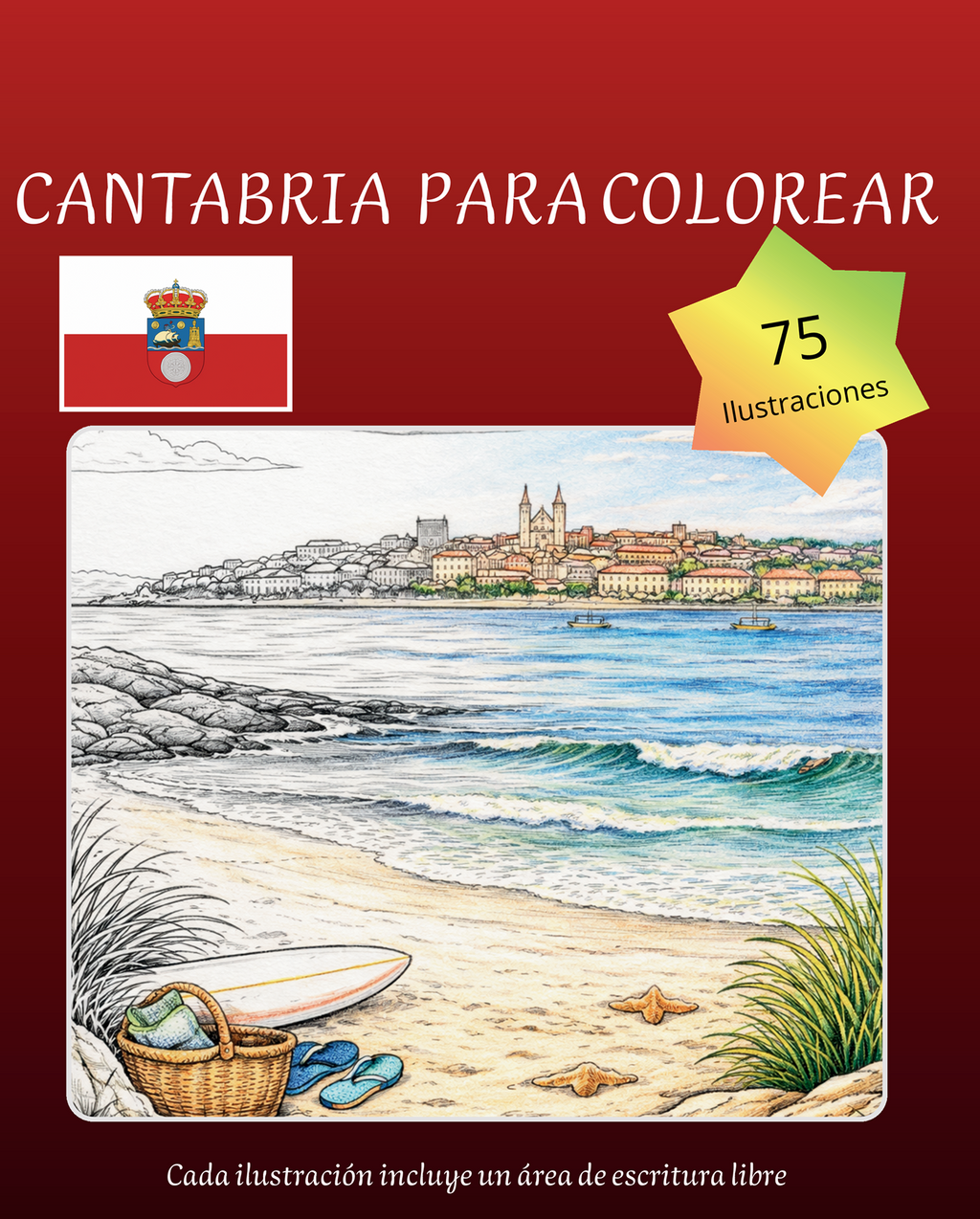Cantabria para Colorear – 75 Ilustraciones de Monumentos y Paisajes