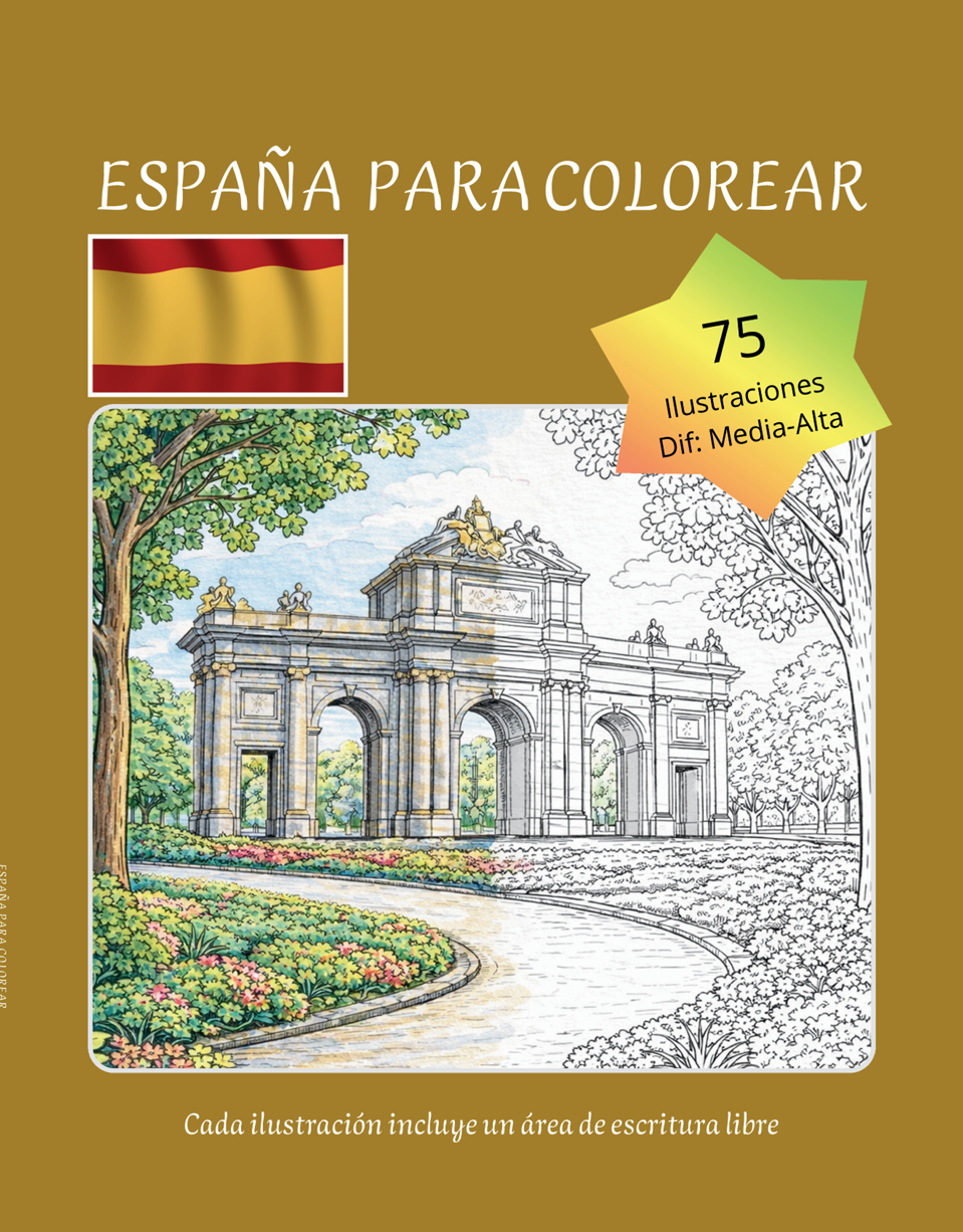 España para Colorear – 75 Ilustraciones de Monumentos y Paisajes