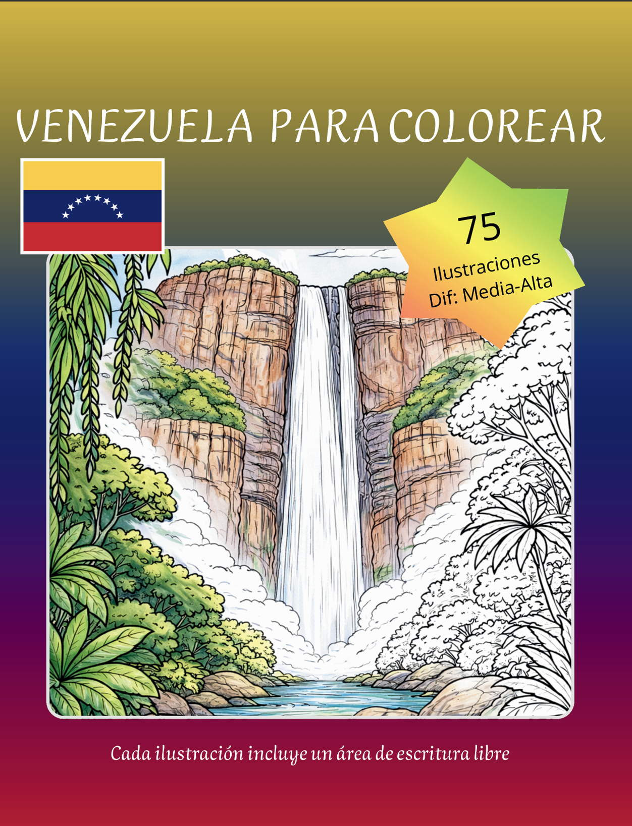 Venezuela para Colorear – 75 Ilustraciones de Monumentos y Paisajes