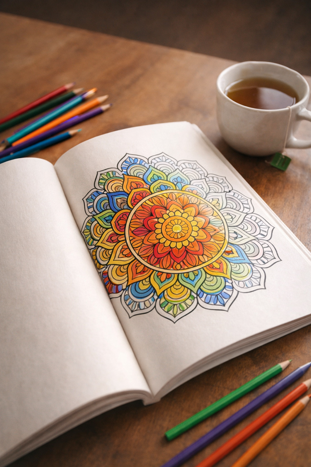 Mandalas Complejos y Detallados – 50 Ilustraciones de Alto Nivel