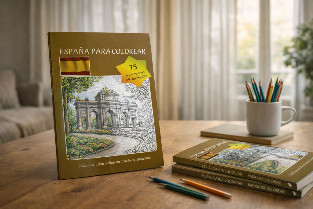 Viaja por España y Europa – Pack 3 Libros para Colorear