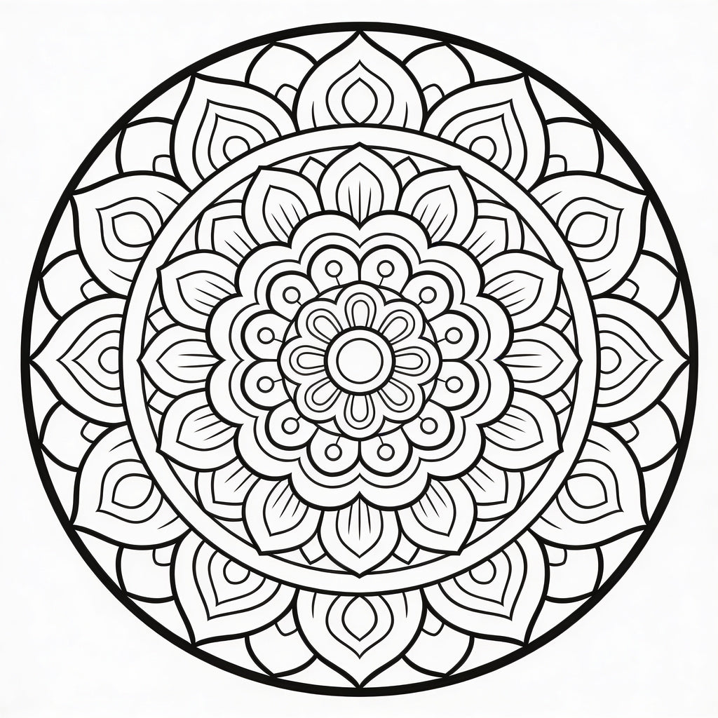 Mandalas Geométricos – 50 Ilustraciones de Patrones Precisos