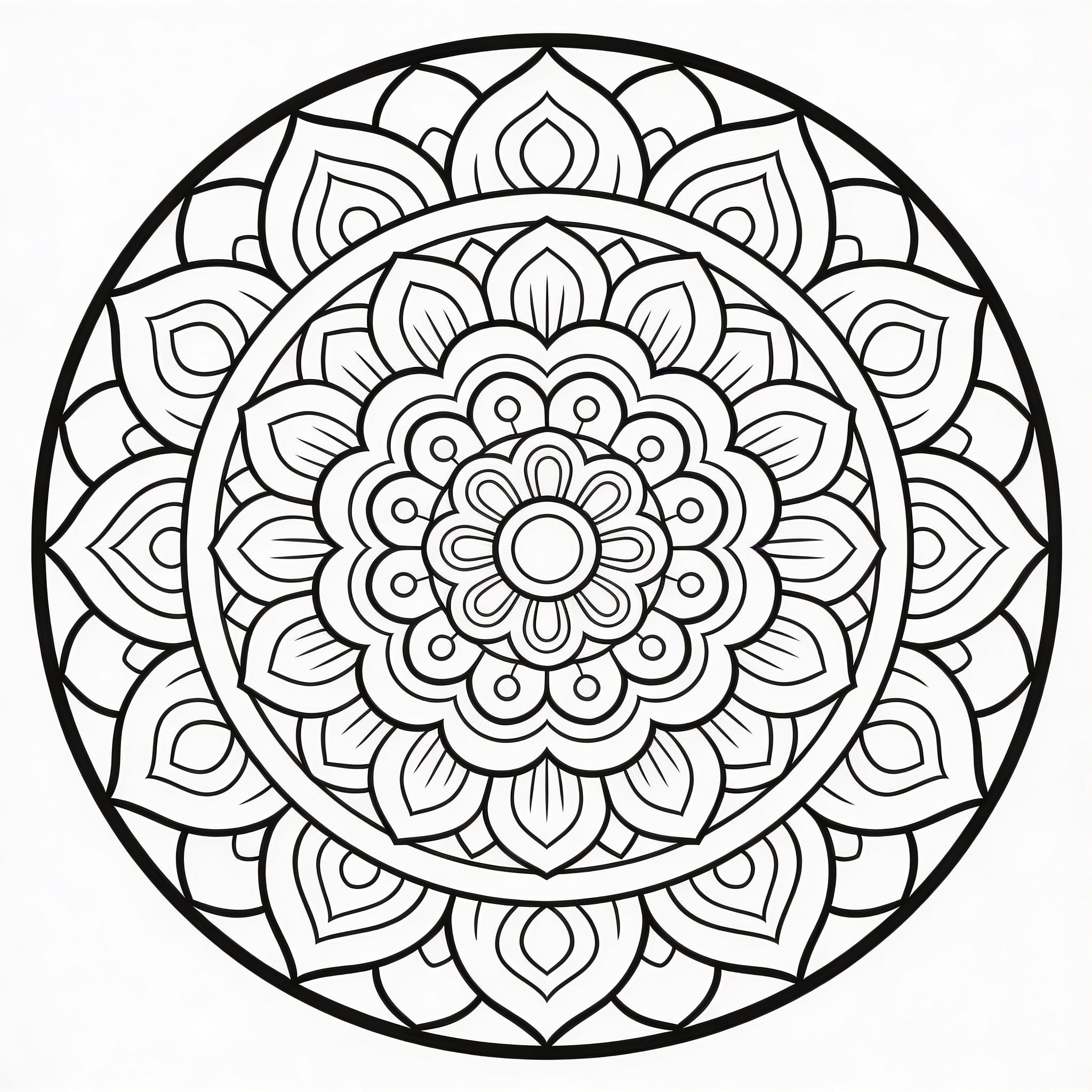 Mandalas Geométricos – 50 Ilustraciones de Patrones Precisos