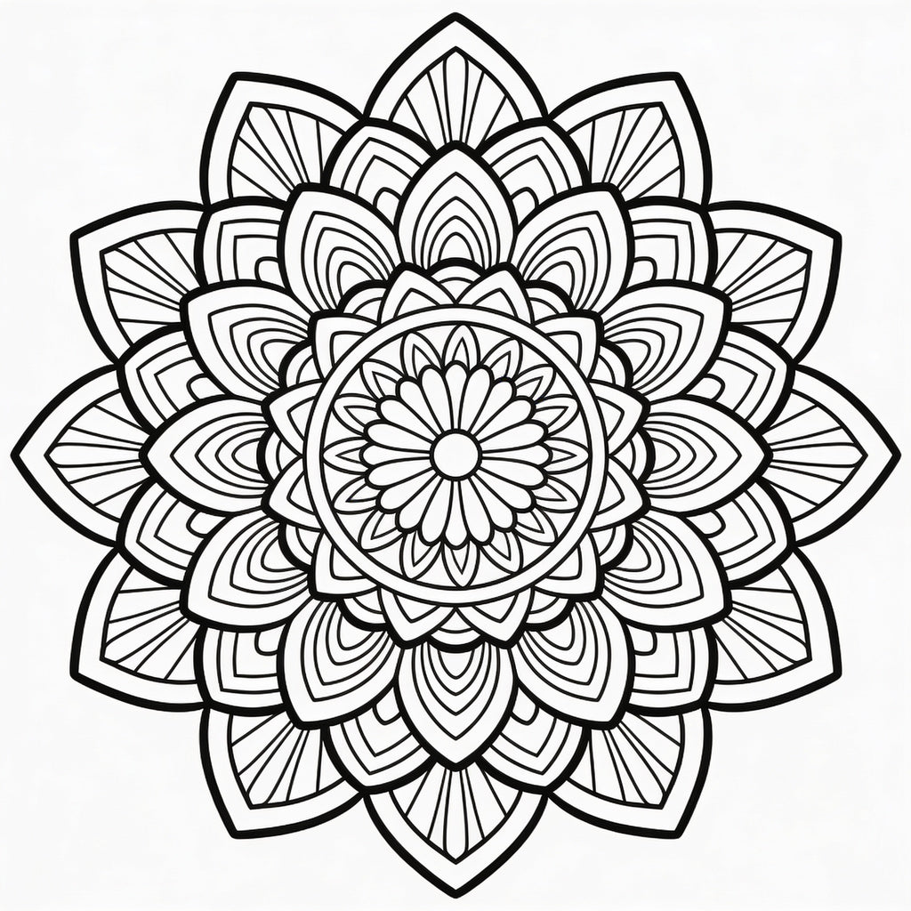 Mandalas Complejos y Detallados – 50 Ilustraciones de Alto Nivel