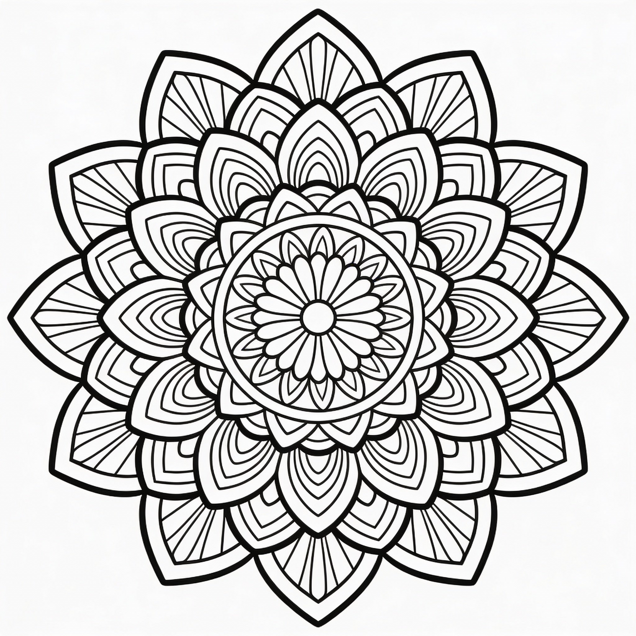 Mandalas Complejos y Detallados – 50 Ilustraciones de Alto Nivel