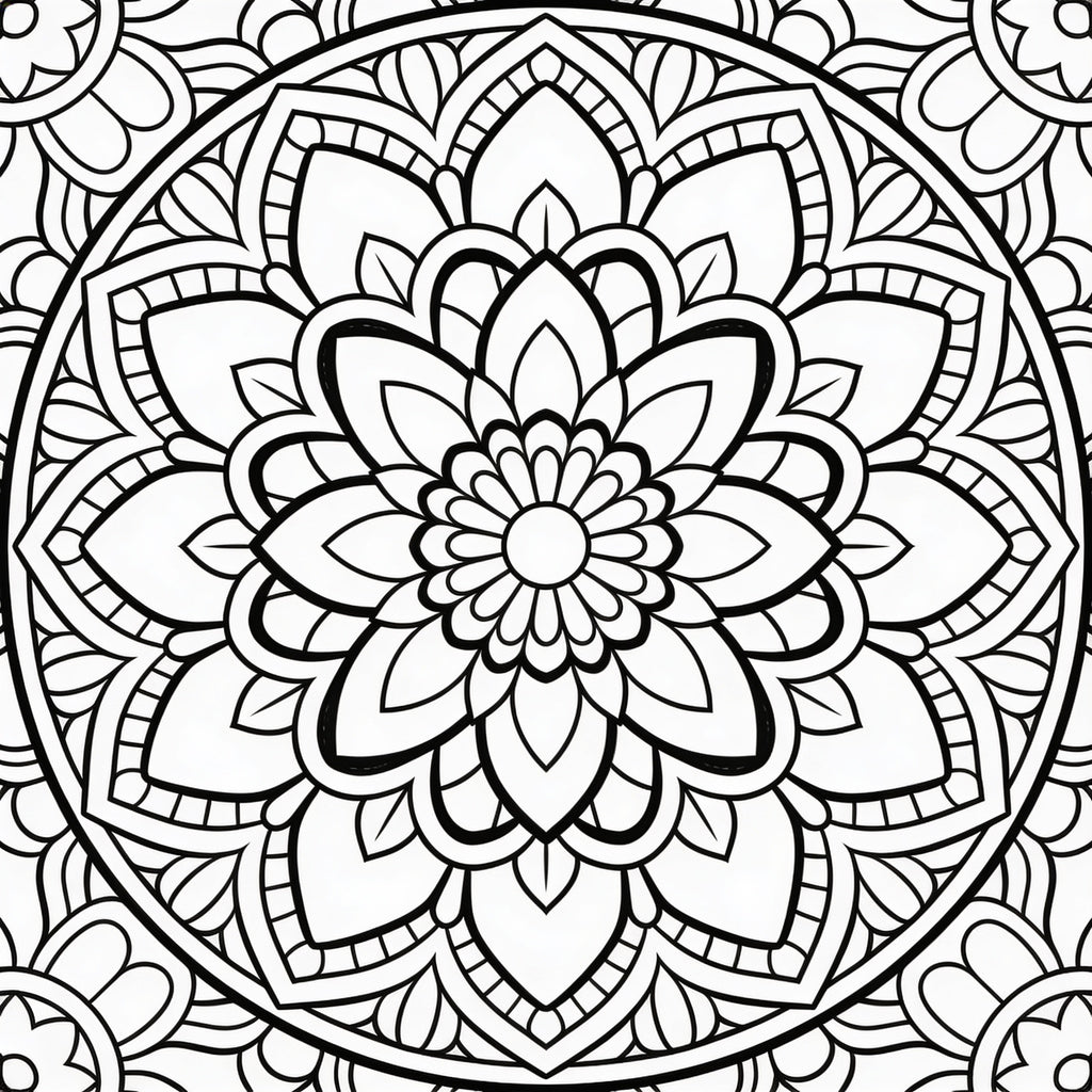 Mandalas Complejos y Detallados – 50 Ilustraciones de Alto Nivel