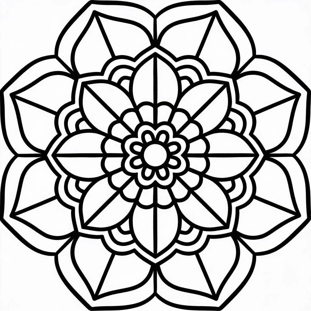Mandalas de Trazo Relajante – 50 Ilustraciones para Mindfulness