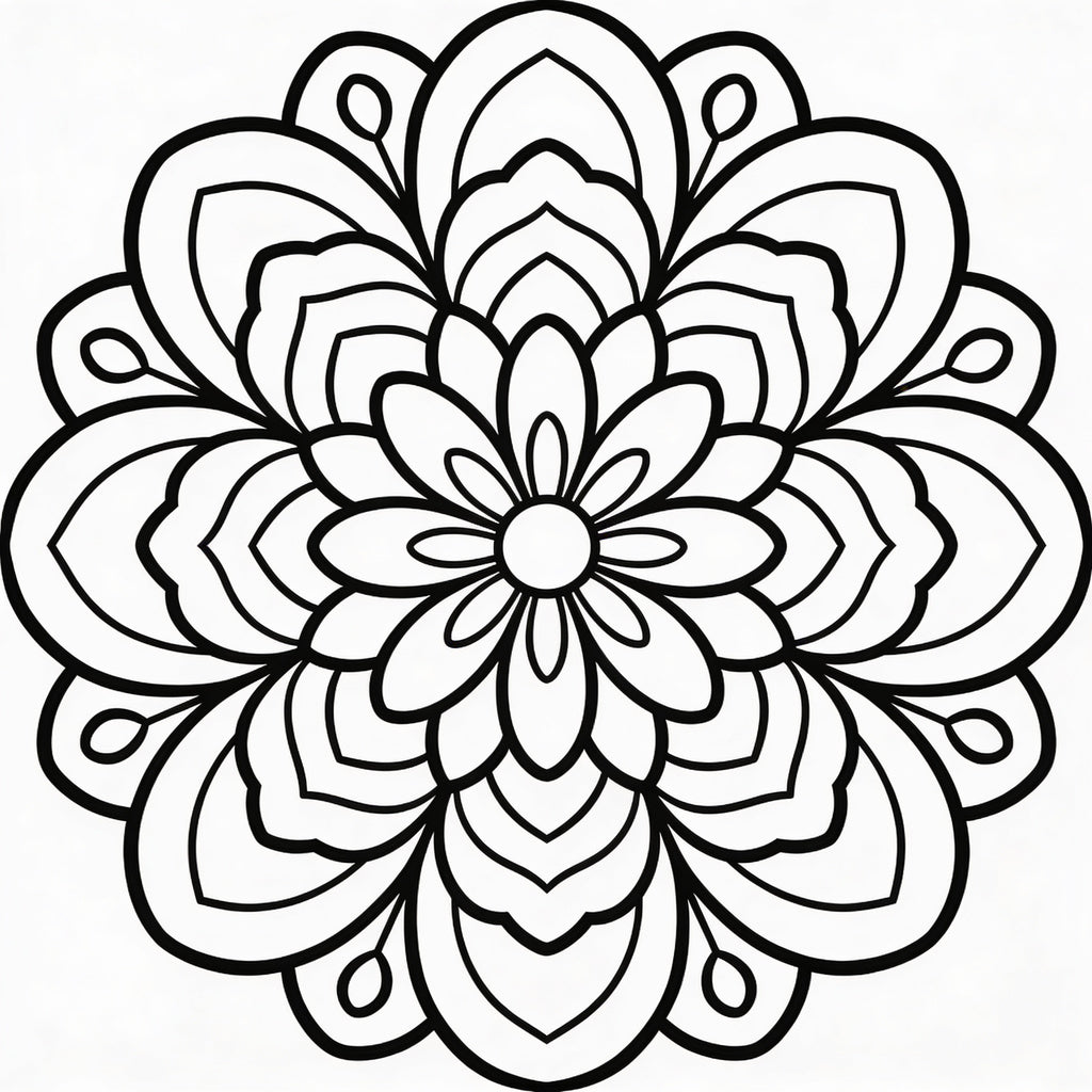 Mandalas Florales y Orgánicos – 50 Ilustraciones Inspiradas en la Naturaleza