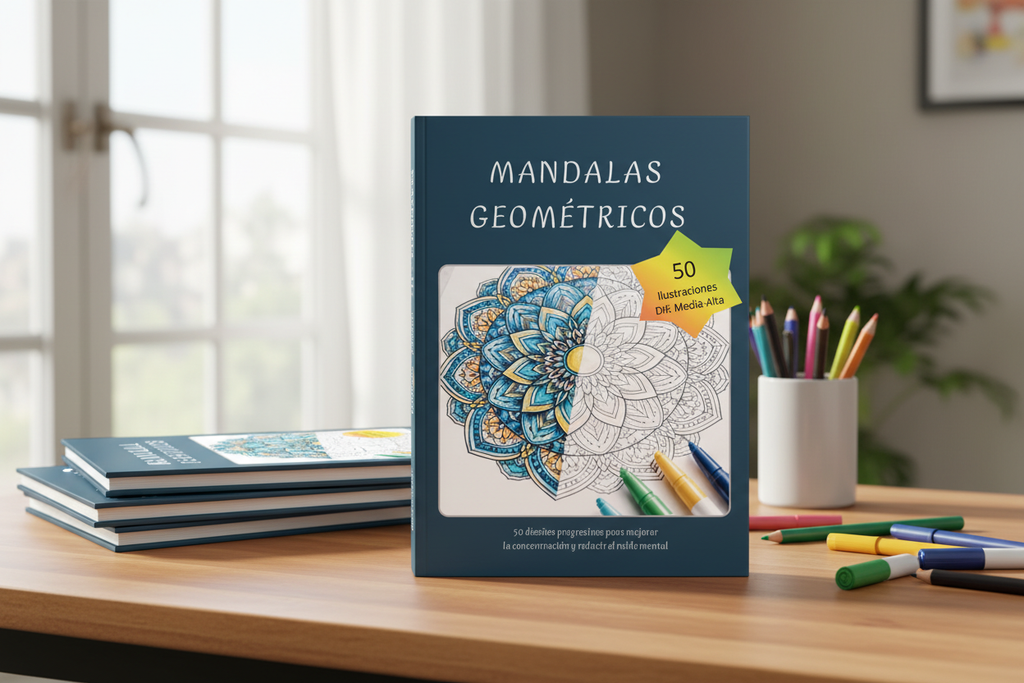 Mandalas Geométricos - Imagen de producto profesional