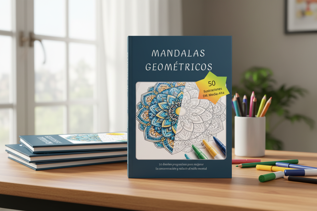 Mandalas Geométricos - Imagen de producto profesional