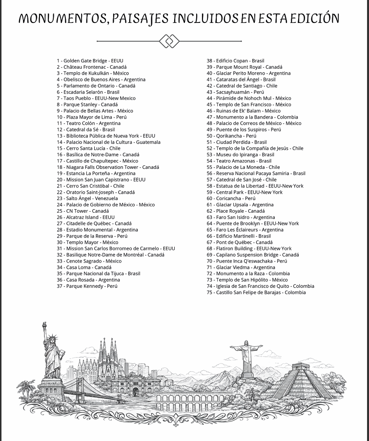 monumentos en este libro